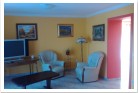 Living room with corner